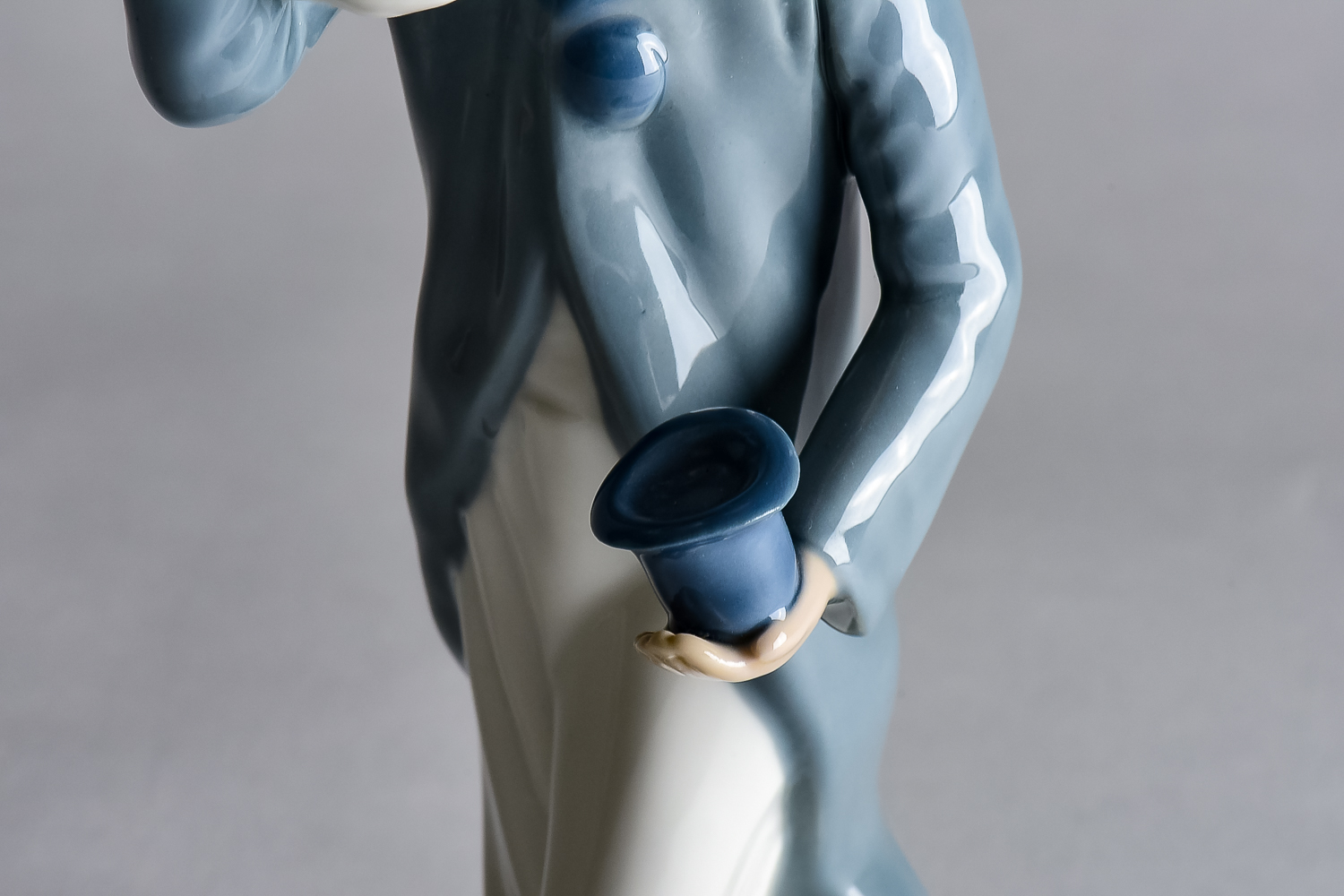 Casades Hand-Painted Porcelain Clown Figurine