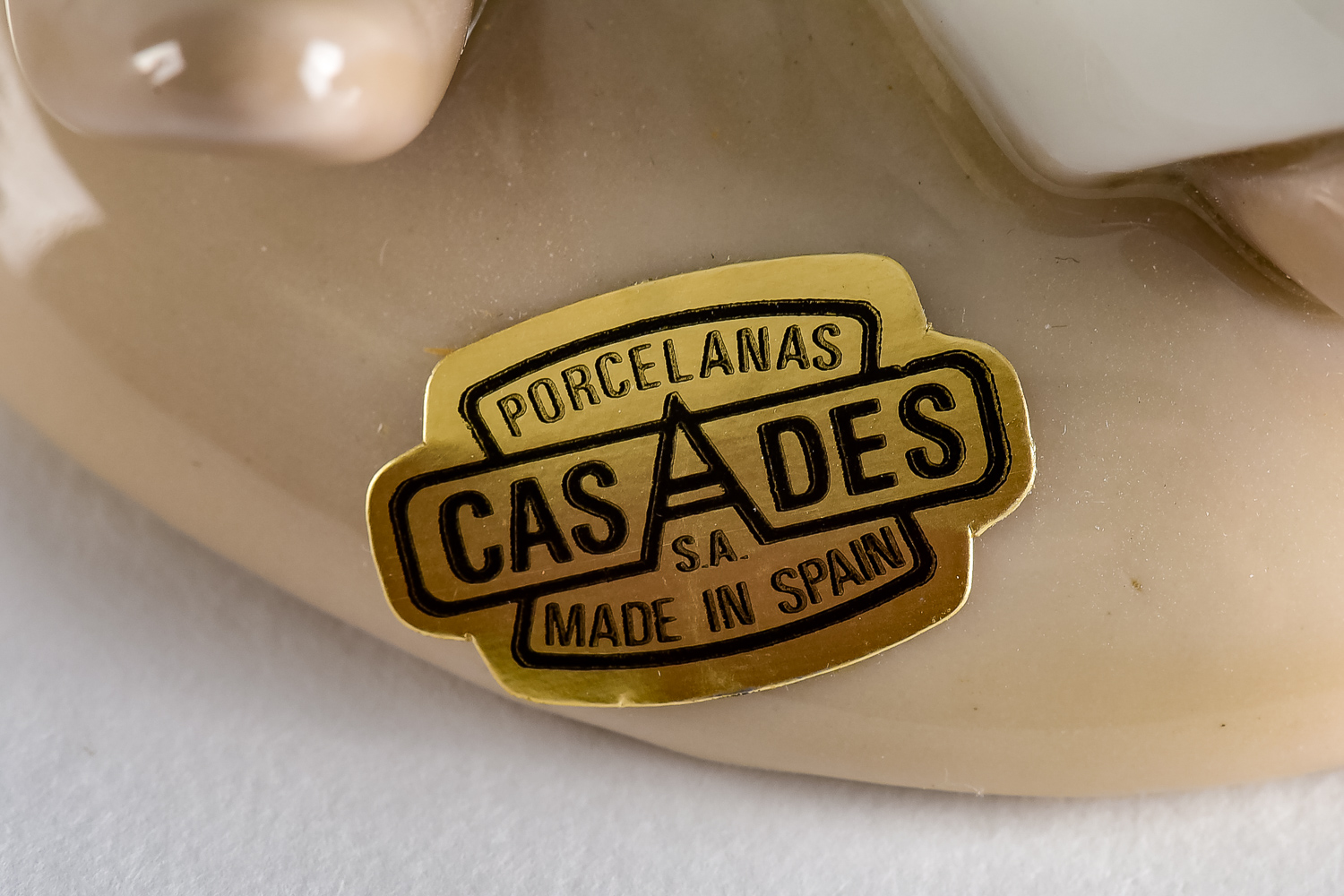 Casades Hand-Painted Porcelain Clown Figurine