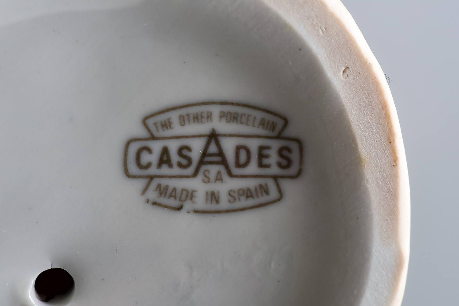 Casades Hand-Painted Porcelain Clown Figurine