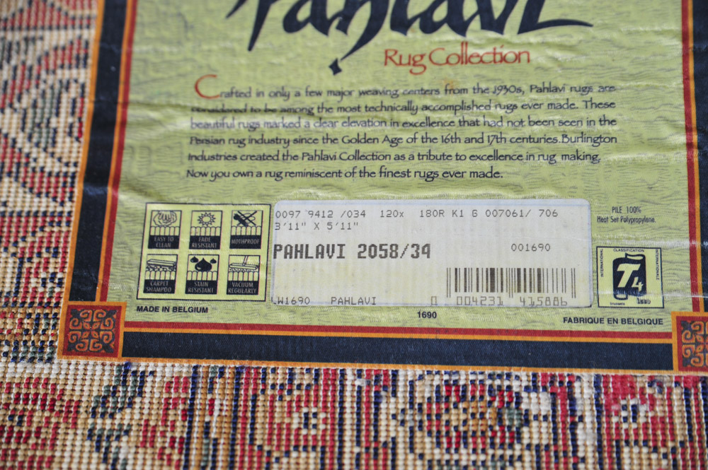 Burlington Industries Pahlavi Collection Machine Woven Rug EBTH