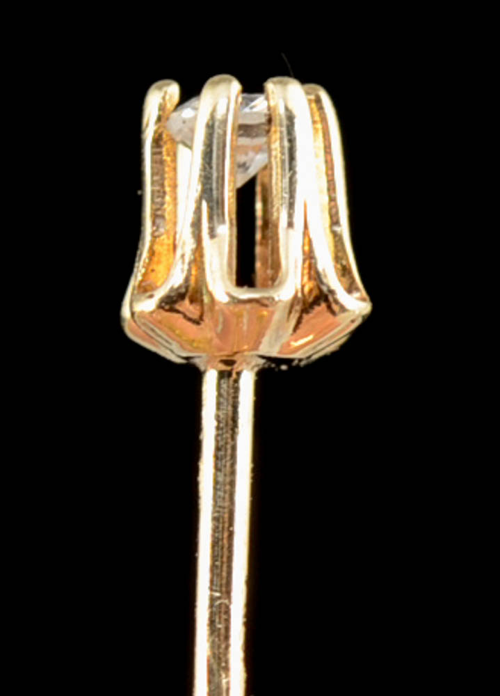 14K Yellow Gold Diamond Buttercup Style Studs