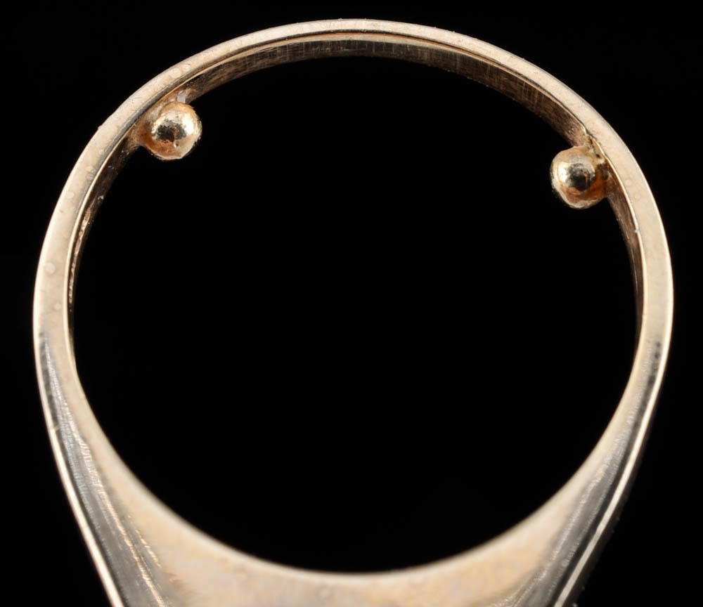 10K Yellow Gold Cubic Zirconium Ring