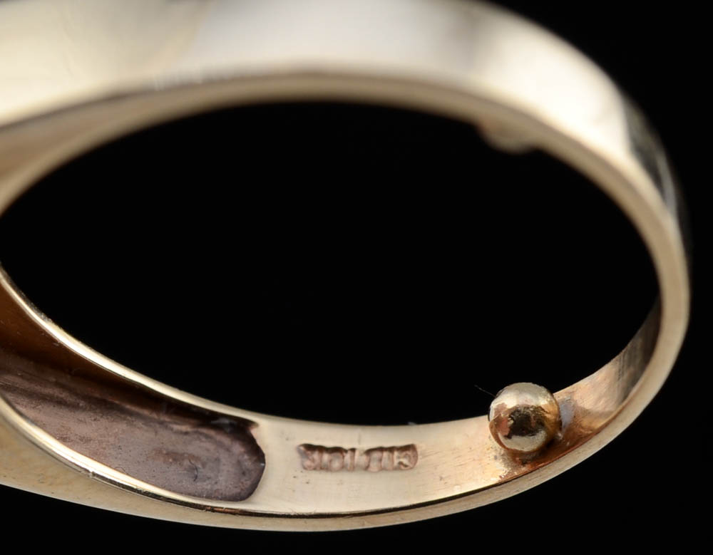 10K Yellow Gold Cubic Zirconium Ring