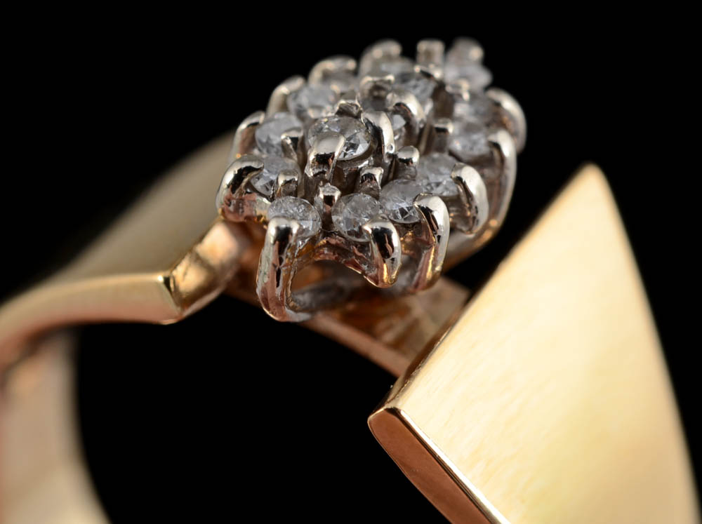 10K Yellow Gold Diamond Ring