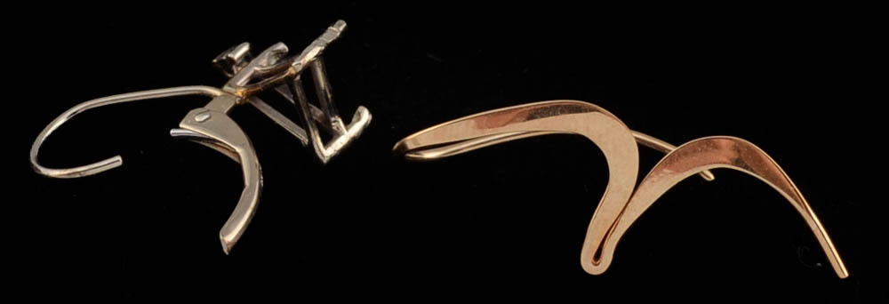 Scrap Gold Lot Including a Single Diamond Earring