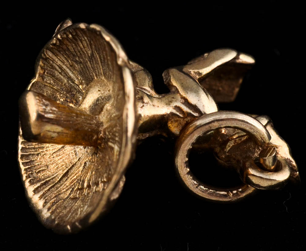 10K Openwork Native American Indian Charm and 9 Carat Leprechaun Charm