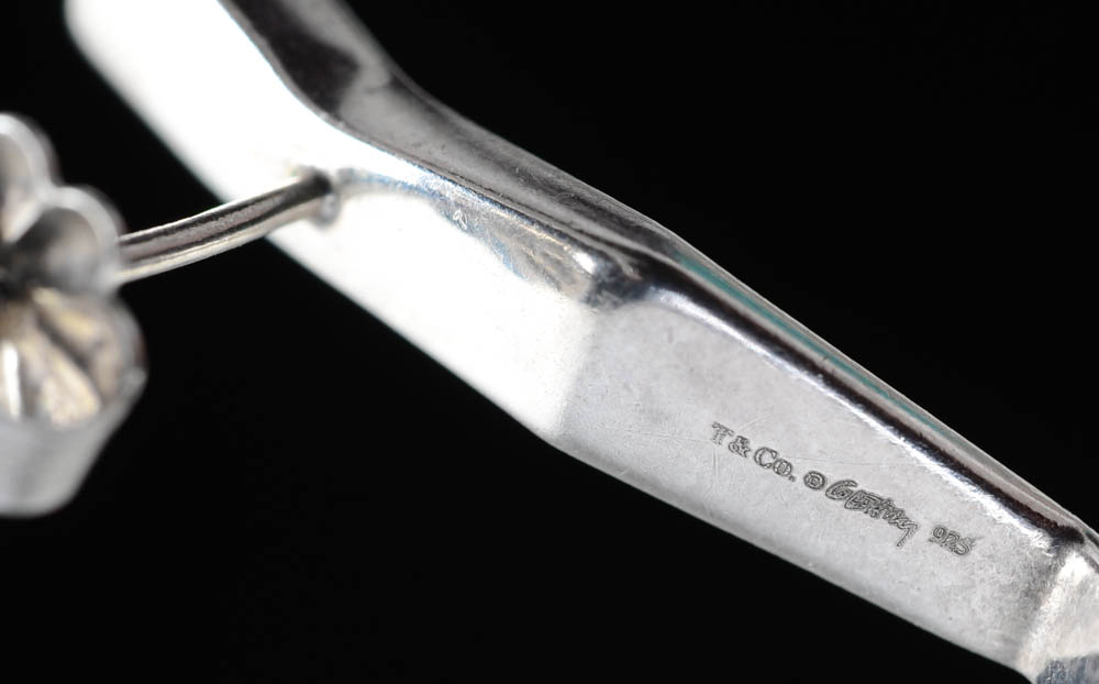 Tiffany & Co. Frank Gehry Sterling Silver "Fold" Pierced Earrings