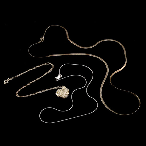 Three Sterling Silver Necklaces