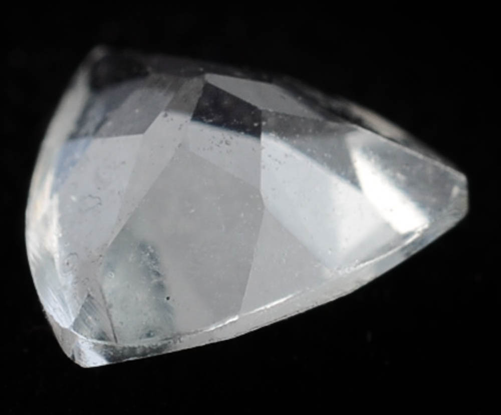 Loose 0.57 Carat Aquamarine and Loose Keshi Baroque Pearl