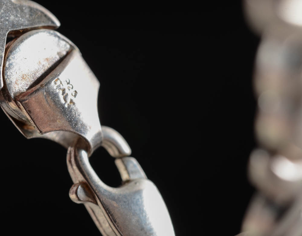 Two Sterling Bracelets, Monet Bracelet and an Anklet
