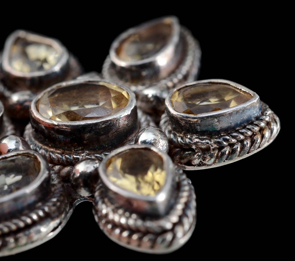 Sterling Silver Citrine Necklace