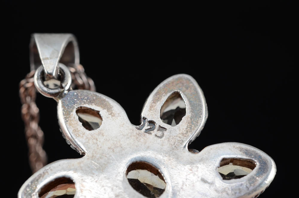 Sterling Silver Citrine Necklace