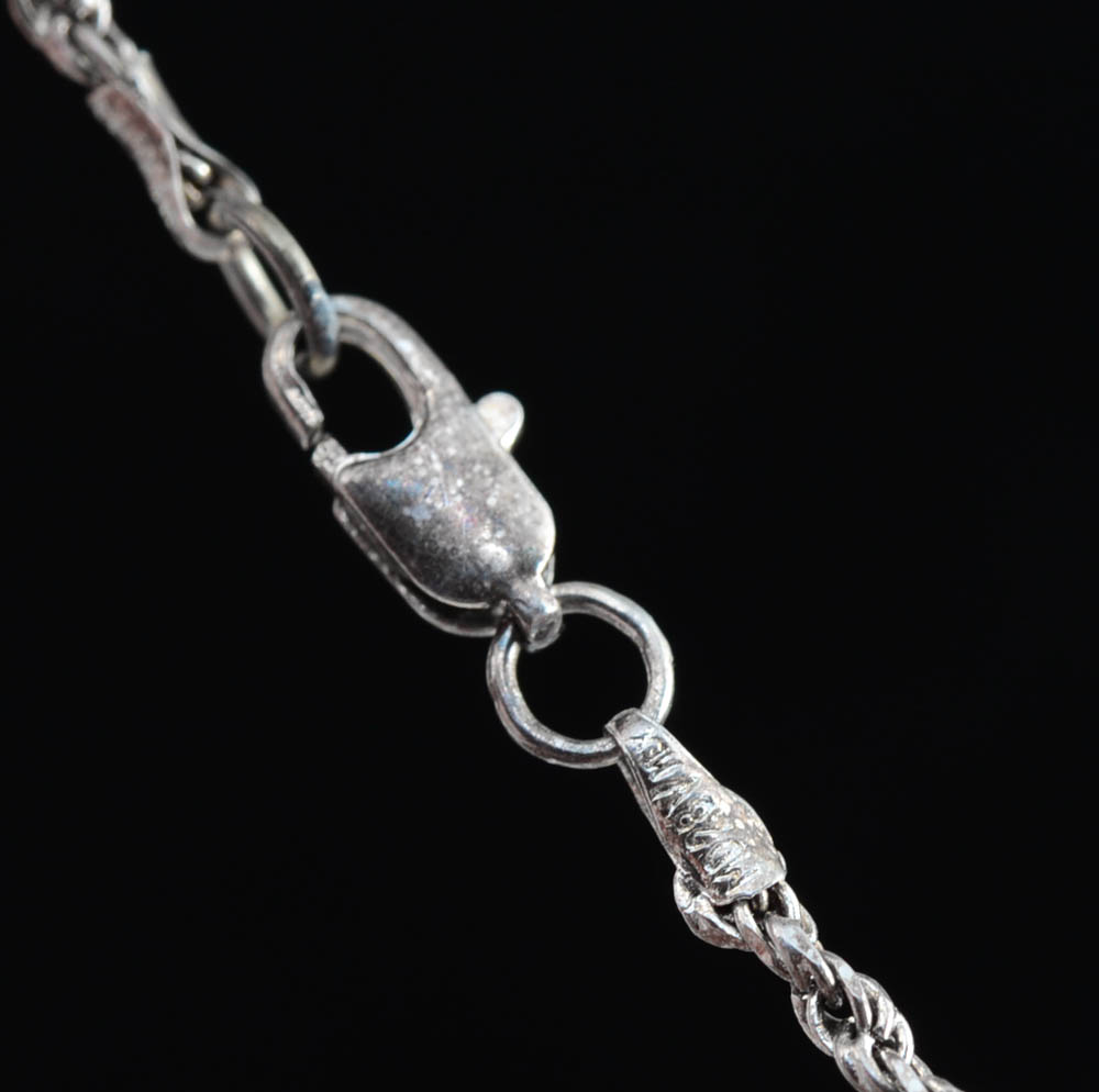 Sterling Silver Citrine Necklace