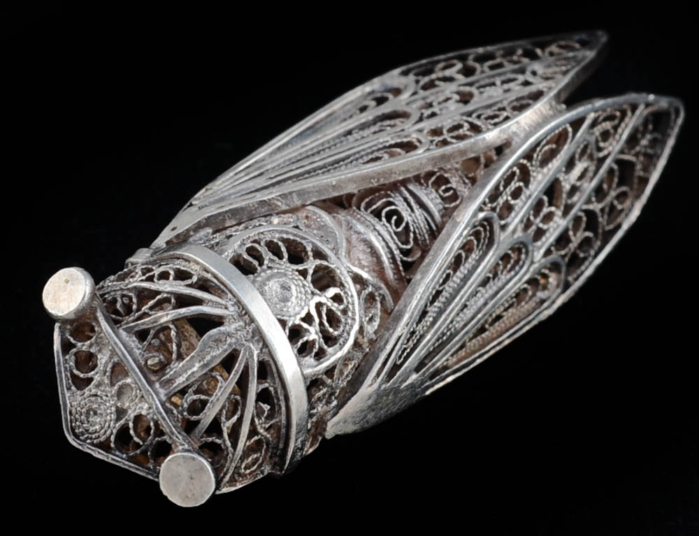 Silver Pins and Necklace