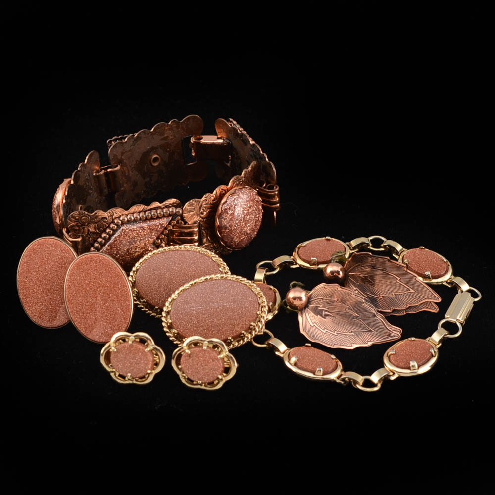 Simulated Goldstone Costume Assortment