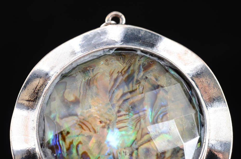 Faux Abalone Fashion Necklace