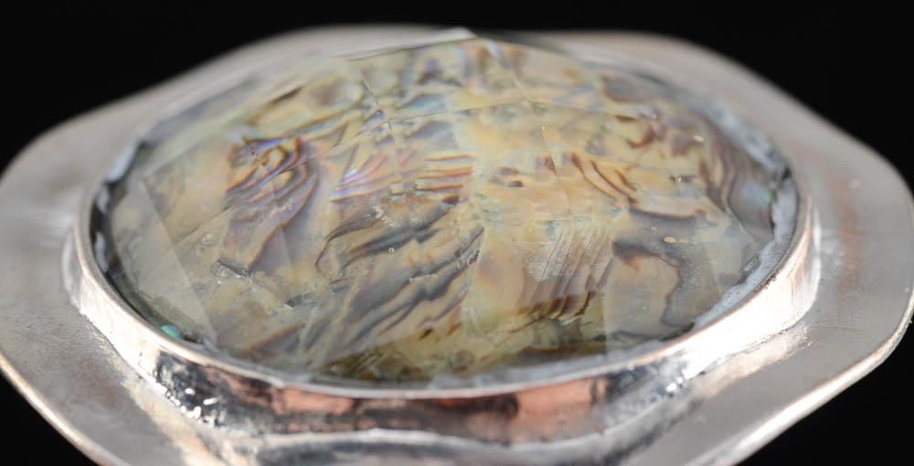 Faux Abalone Fashion Necklace