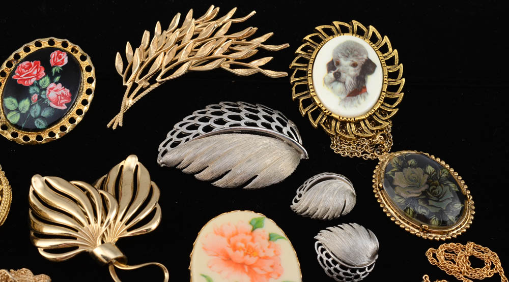 Assorted Brooches and Necklaces