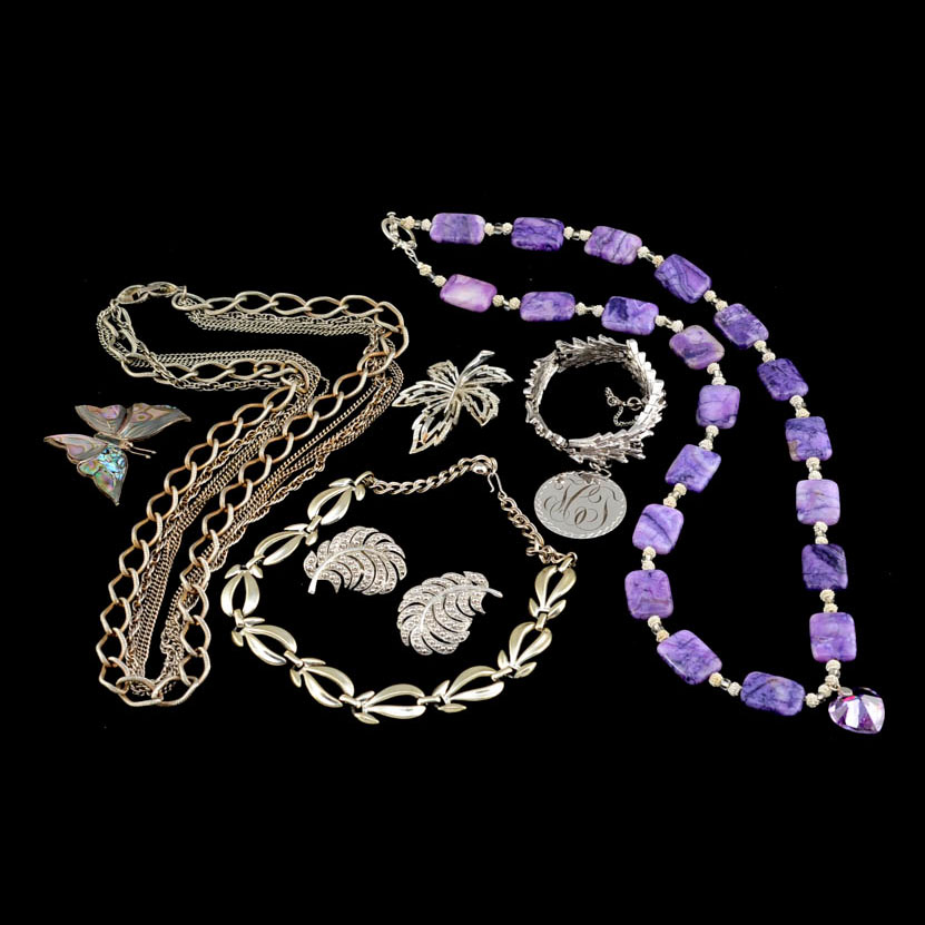 Costume Jewelry Including Sterling