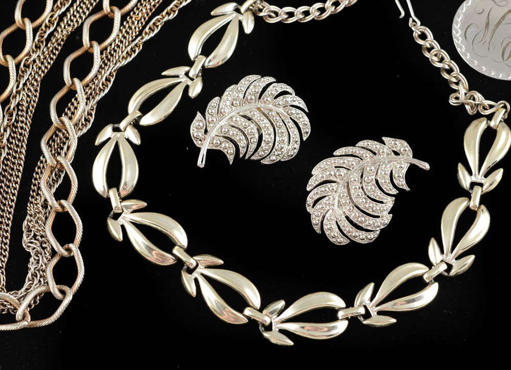 Costume Jewelry Including Sterling