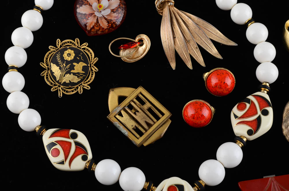 Group of Jewelry and Letter Opener