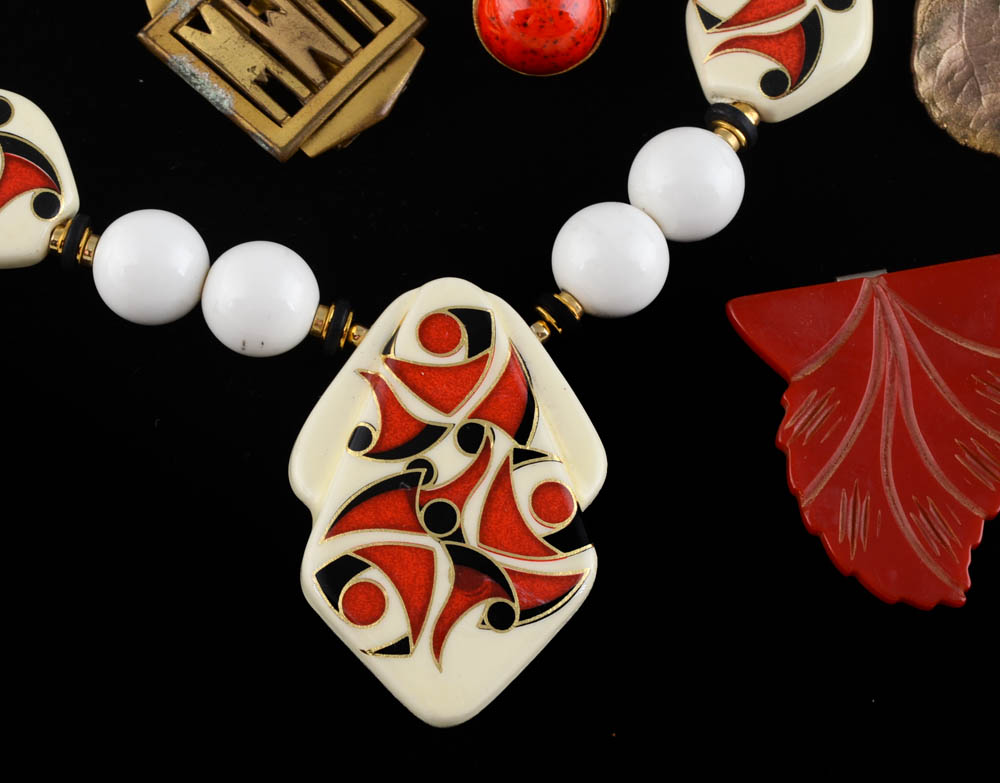 Group of Jewelry and Letter Opener