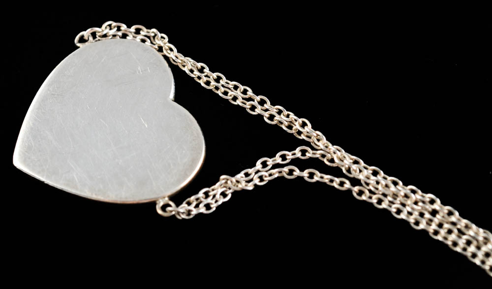 Tiffany & Co. Sterling Multi-Strand Bracelet with "Please Return To Tiffany & Co. New York 925 " Heart Shape Tag