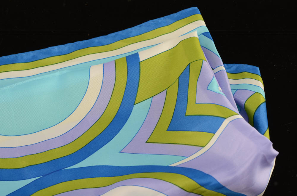 Group of Vintage Costume Jewelry and Scarf