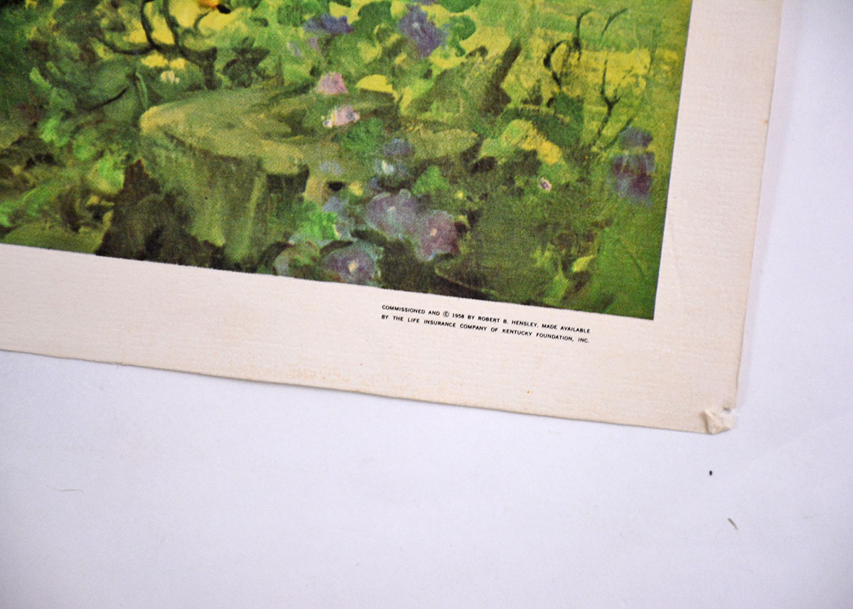 Vintage Offset Lithograph Print "My Old Kentucky Home"  By Haddon Sundblom