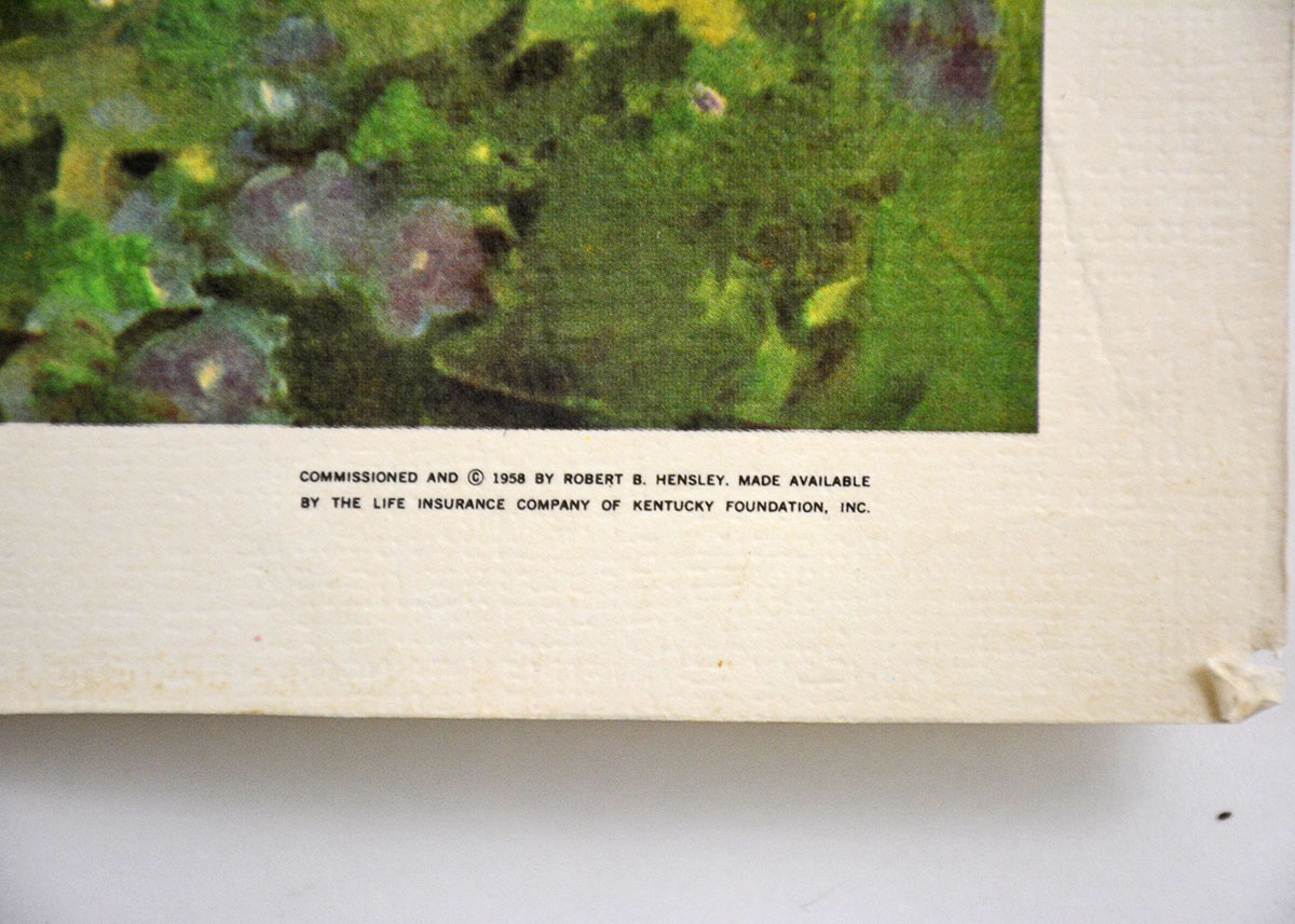 Vintage Offset Lithograph Print "My Old Kentucky Home"  By Haddon Sundblom