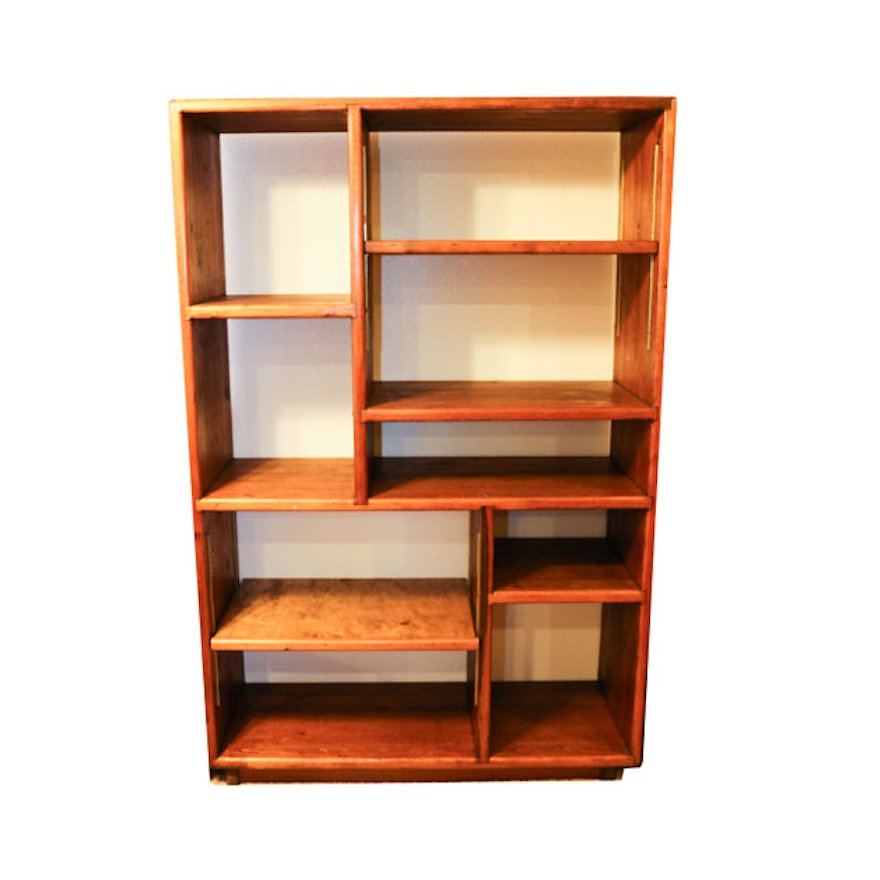 Pine Multi-Shelf Bookcase