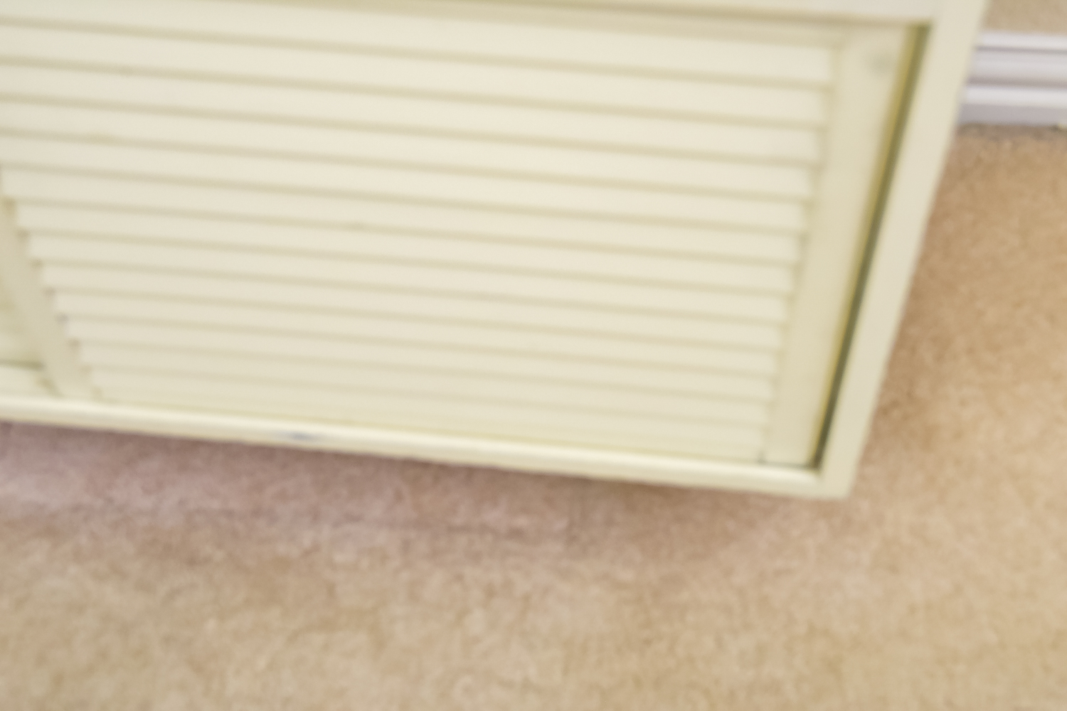 White Wooden Mid Century Cabinet