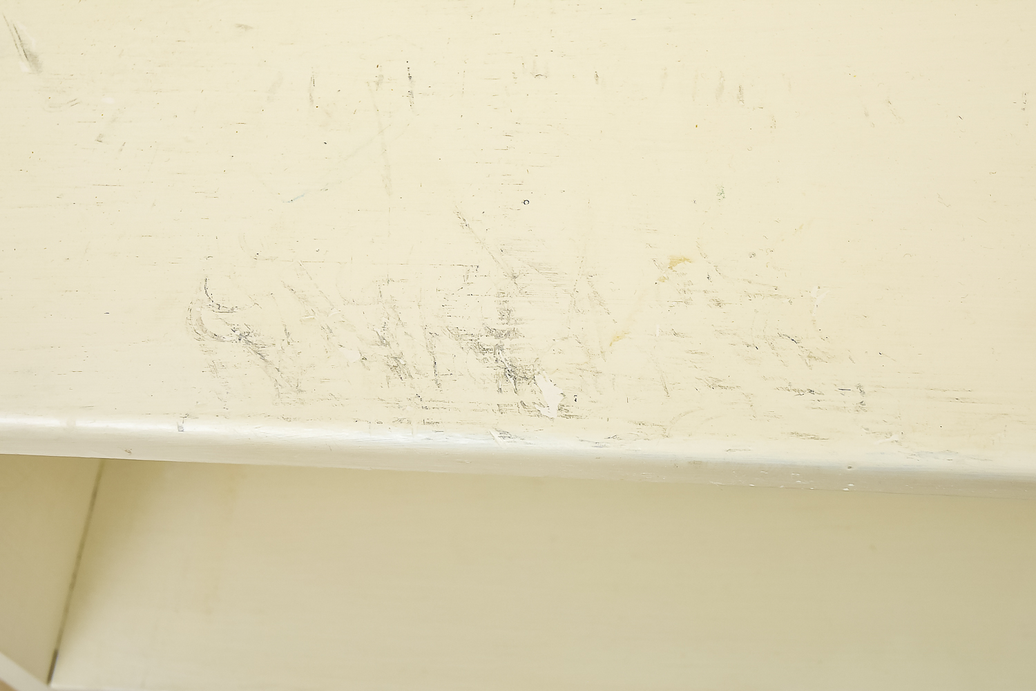 White Wooden Mid Century Cabinet