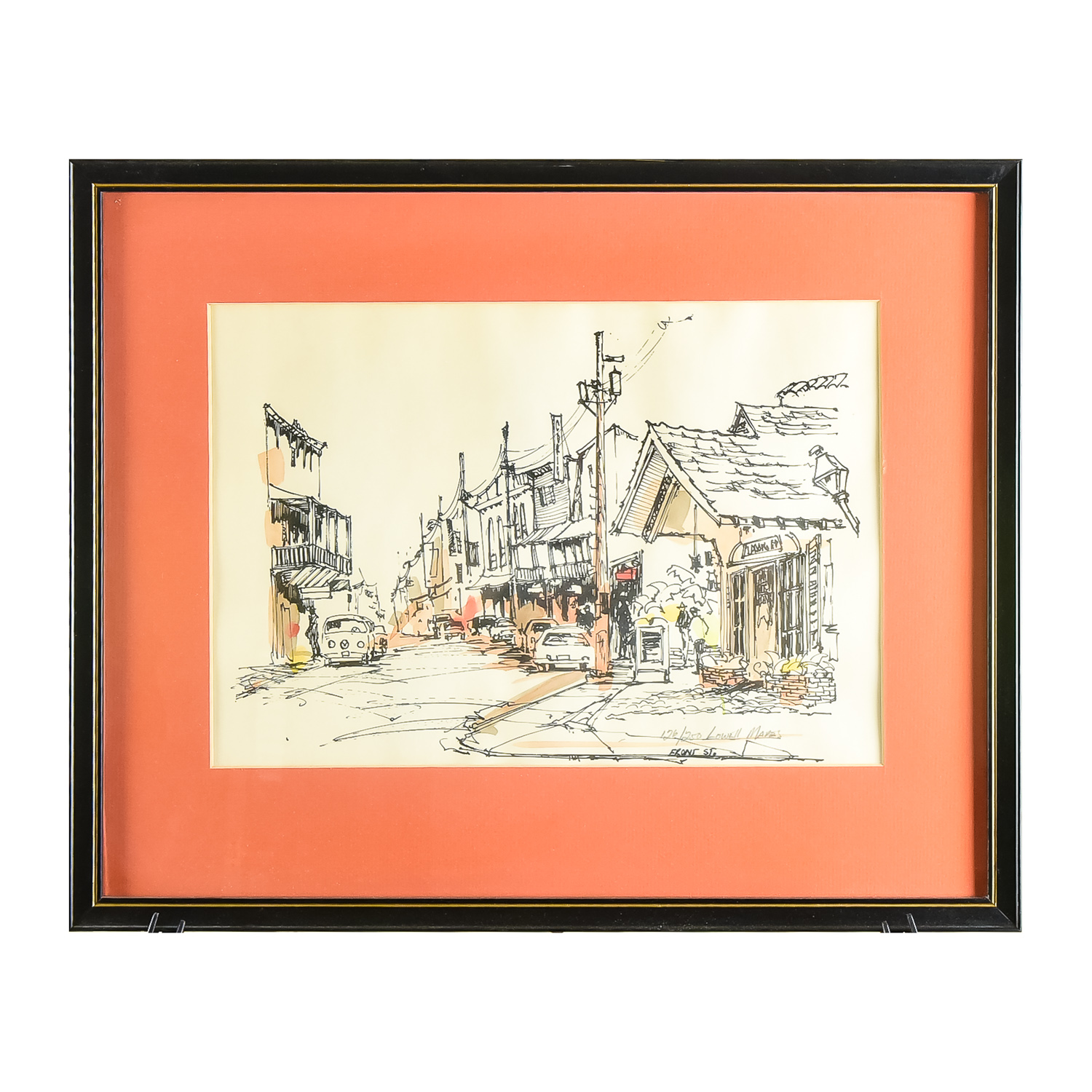 Lowell Mapes Front Street Drawing