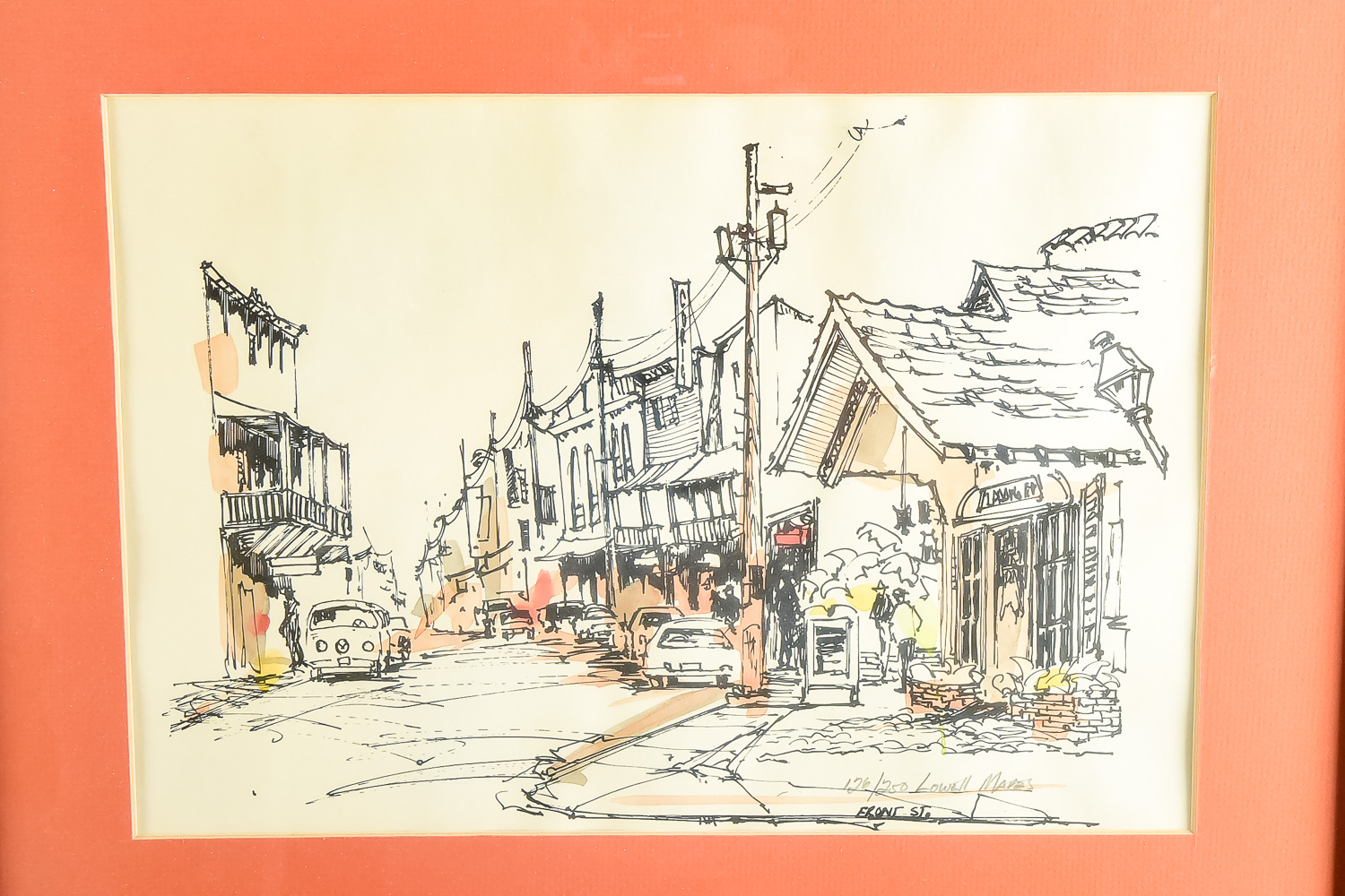 Lowell Mapes Front Street Drawing