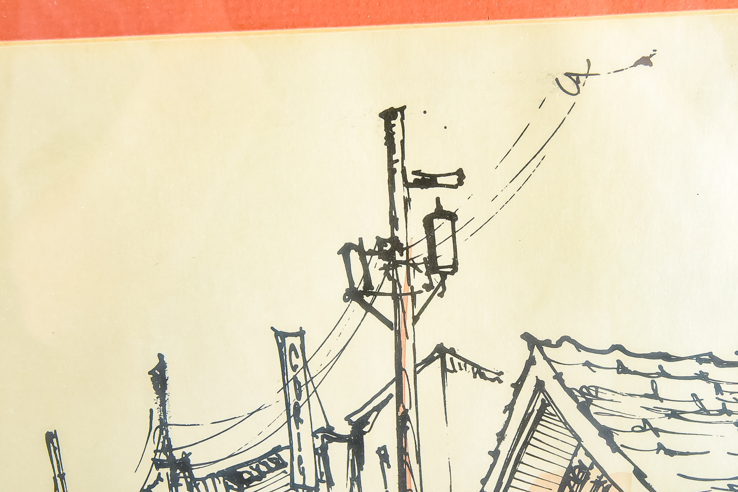 Lowell Mapes Front Street Drawing