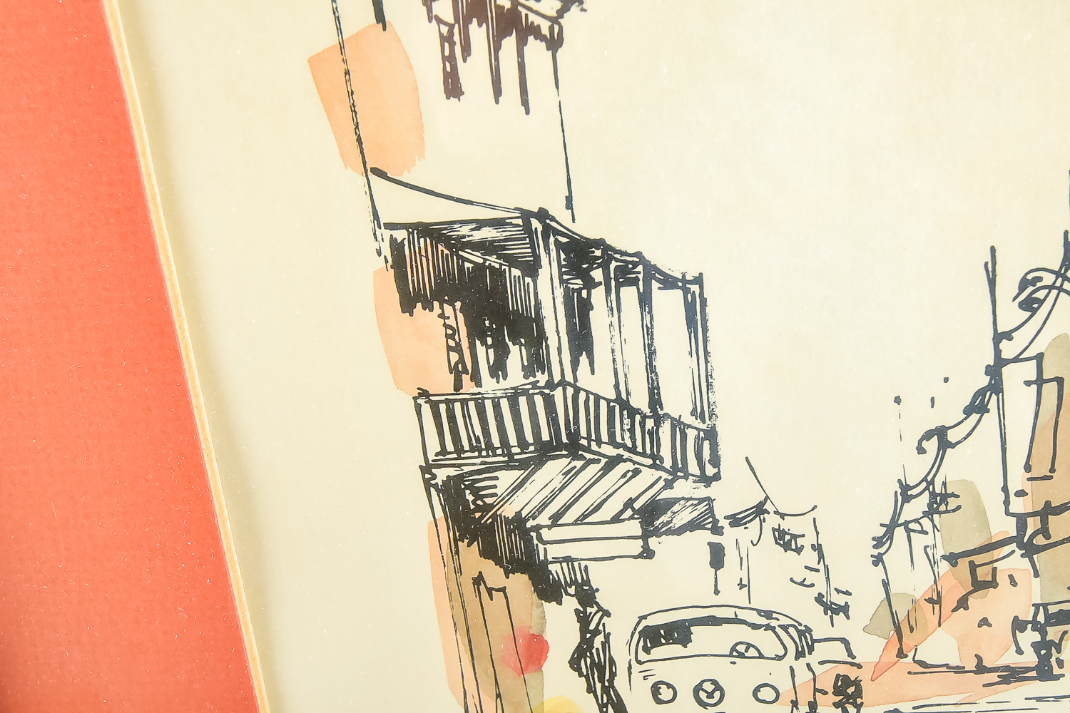 Lowell Mapes Front Street Drawing