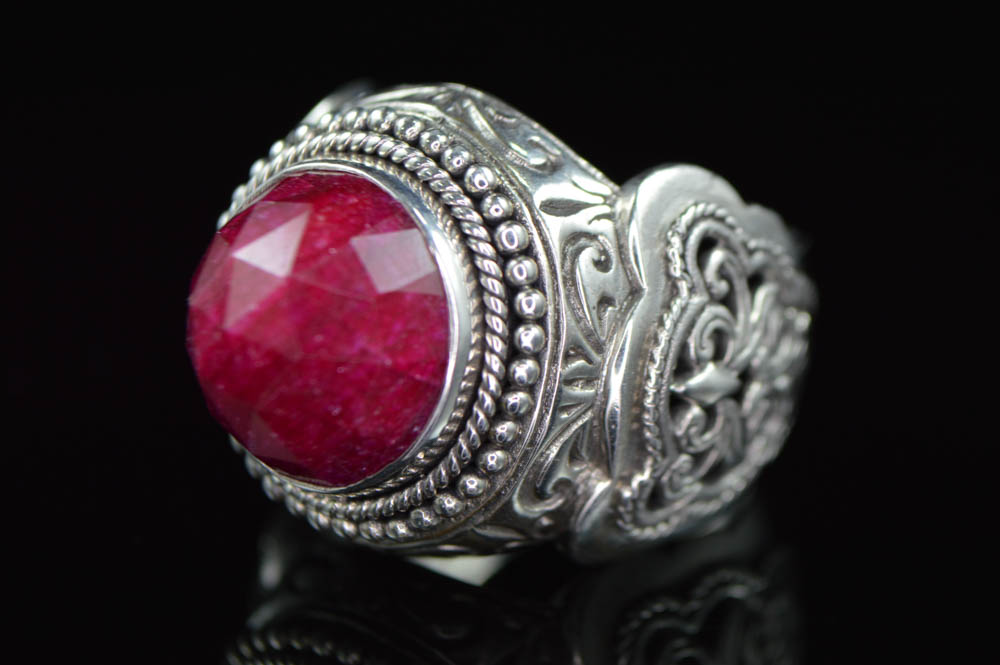Robert Manse Sterling Silver Corundum Ring