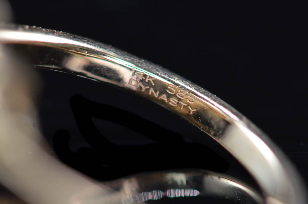 14K Rose Gold Blue Sapphire and Diamond Flower Ring