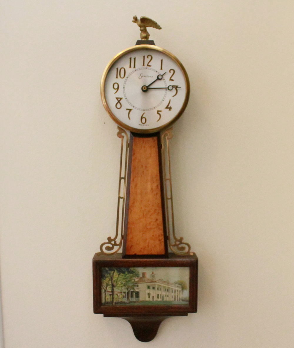 Vintage Sessions Eight Day Banjo Style Pendulum Clock
