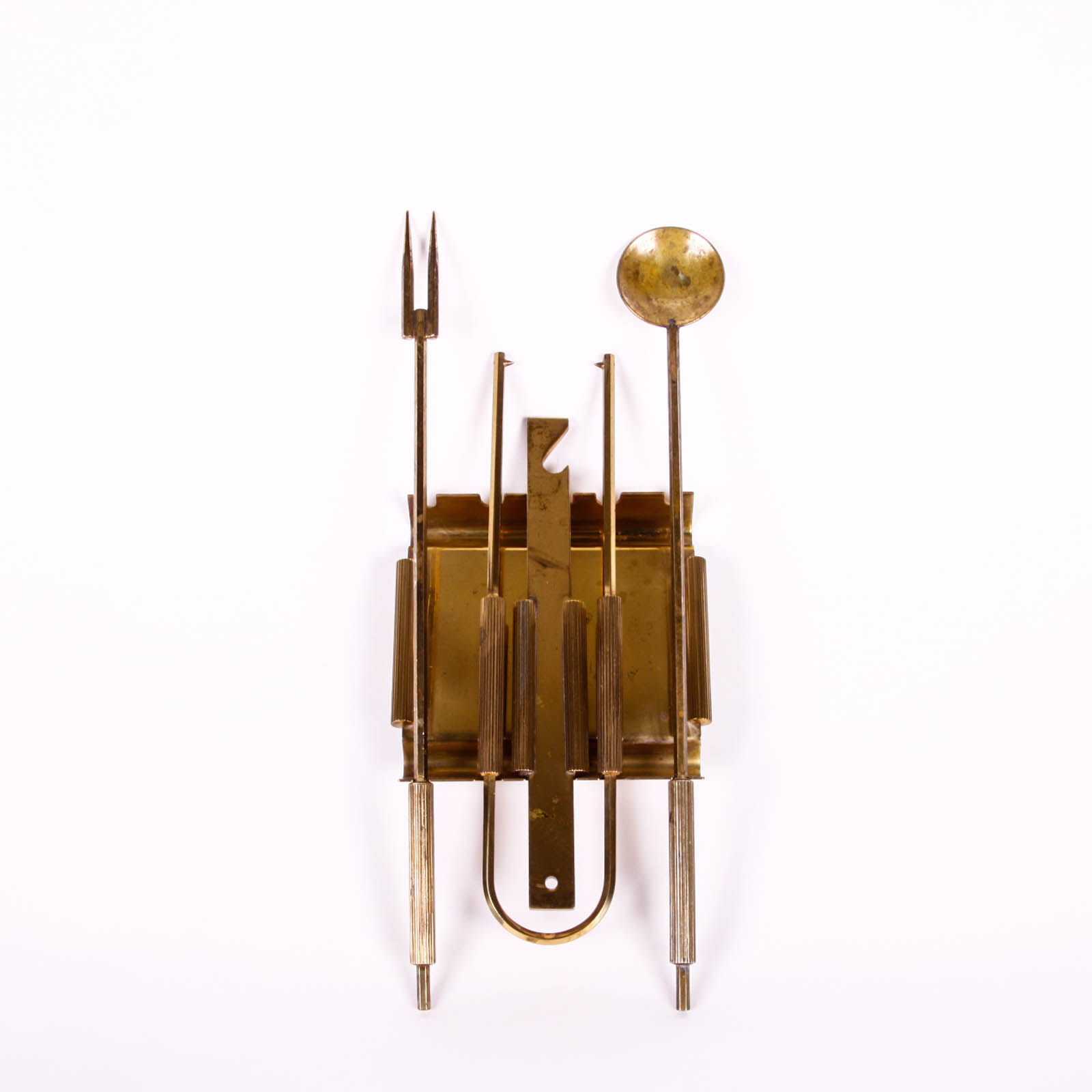 Gio Ponti Style Italian Brass Bar Tools