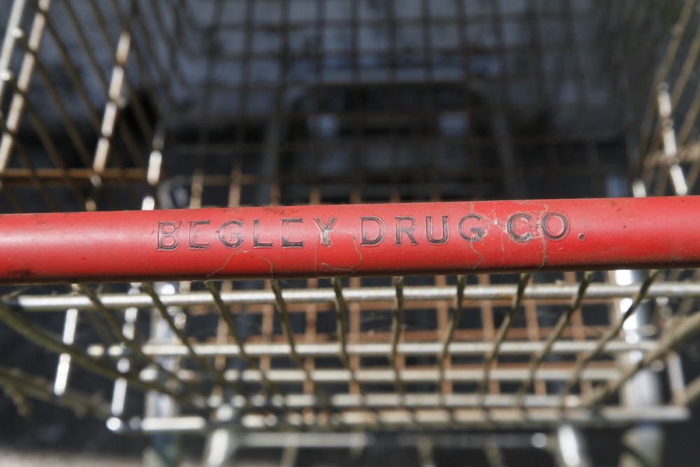 Vintage Begley Drug Co. Shopping Cart