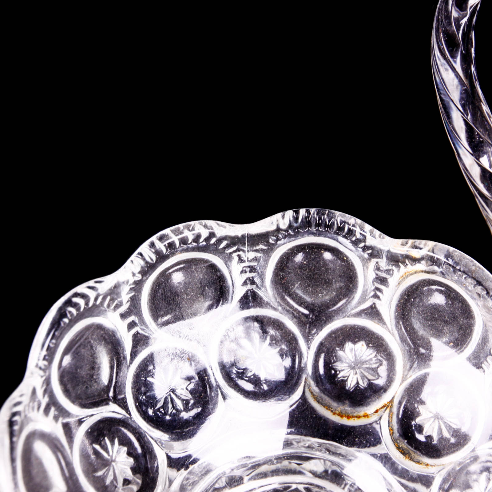 Moon and Star Clear Depression Glass