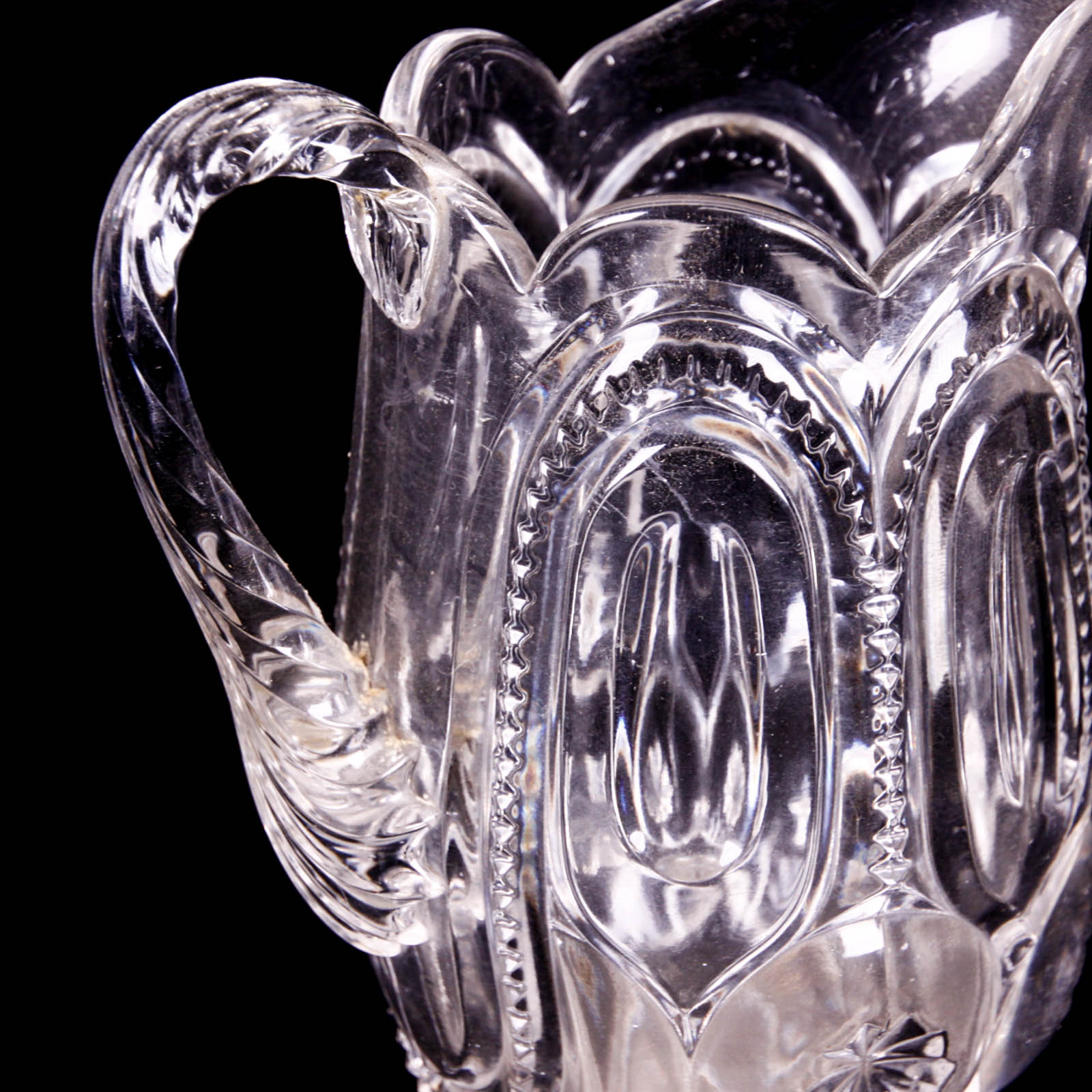 Moon and Star Clear Depression Glass