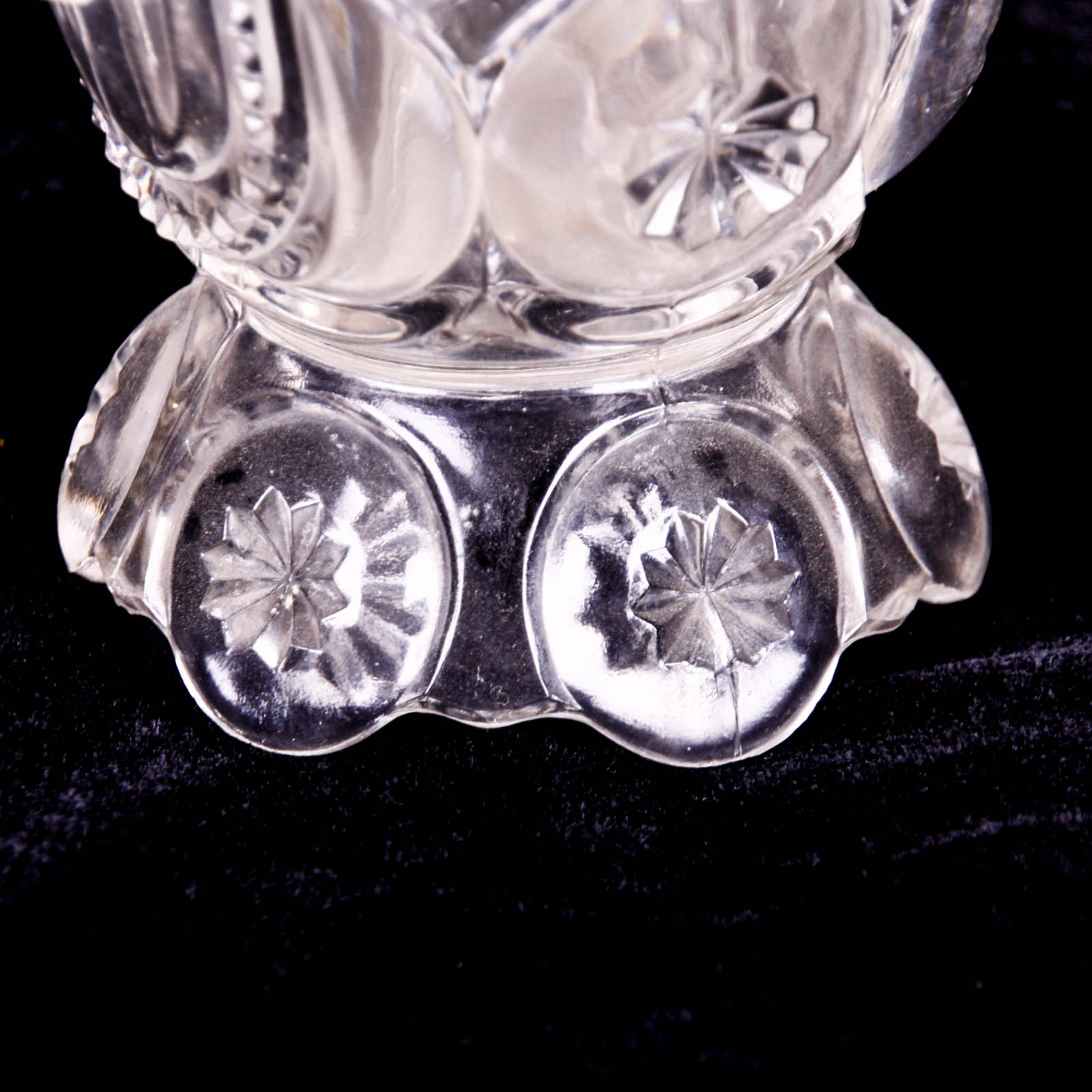 Moon and Star Clear Depression Glass