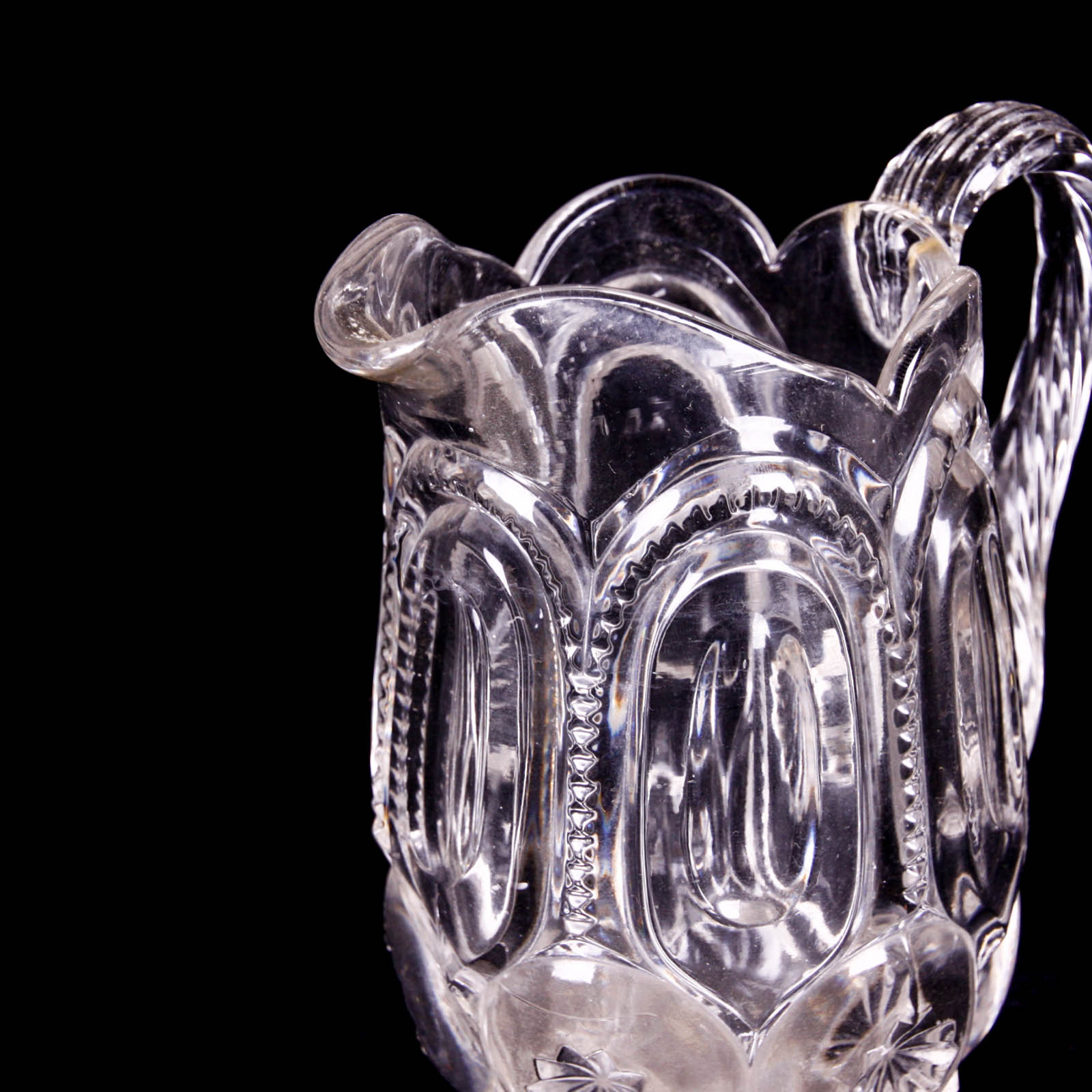 Moon and Star Clear Depression Glass