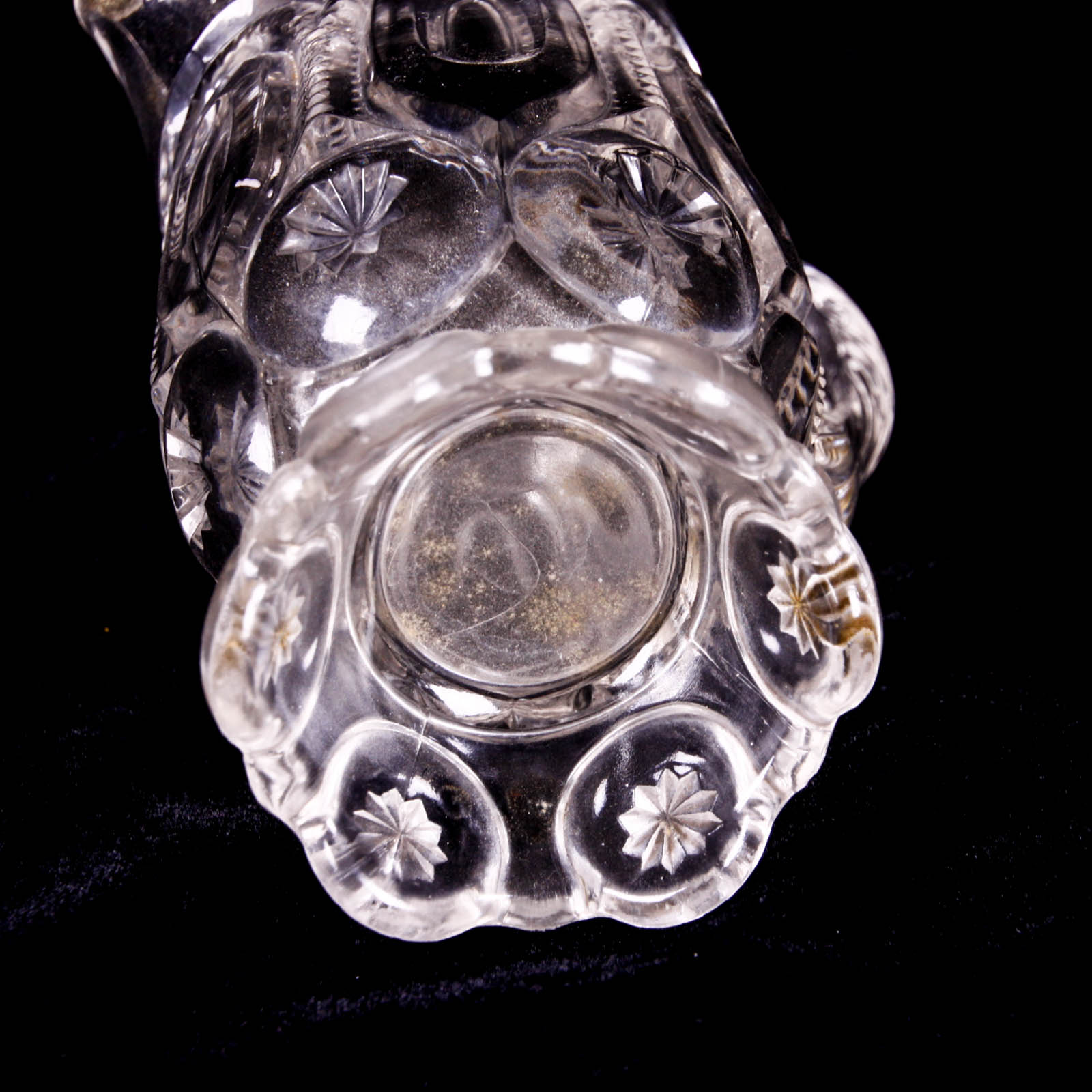 Moon and Star Clear Depression Glass