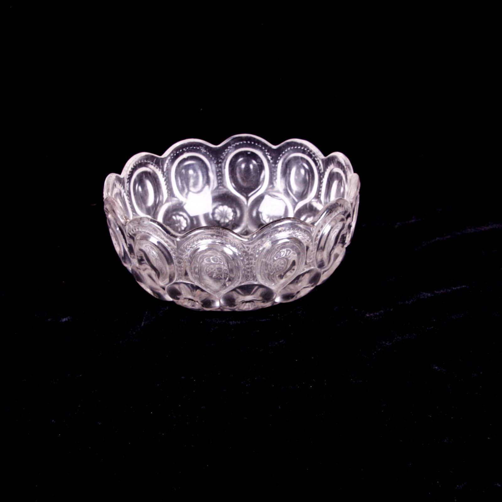 Moon and Star Clear Depression Glass