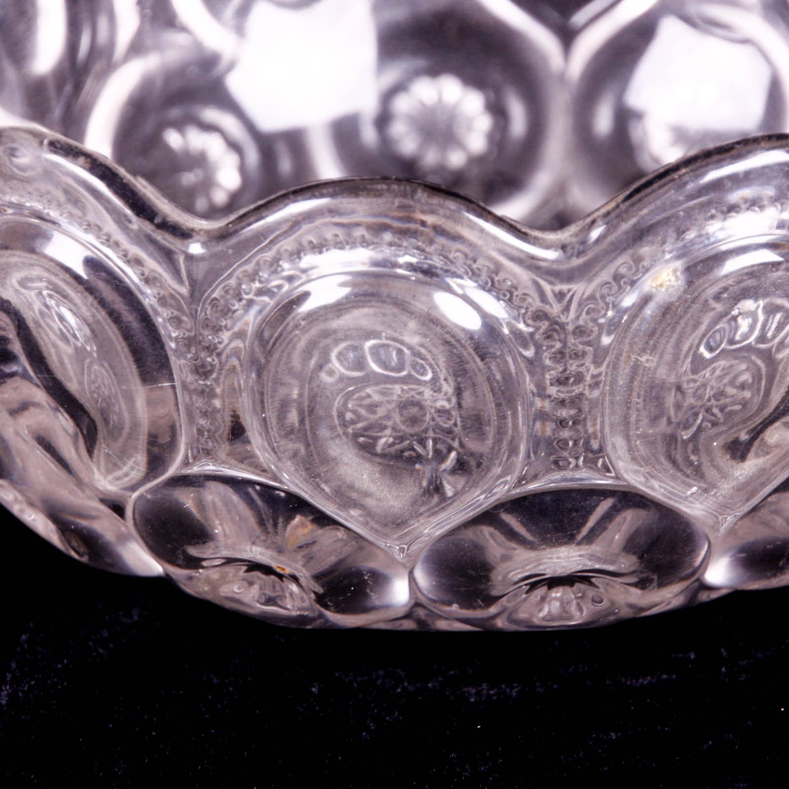 Moon and Star Clear Depression Glass
