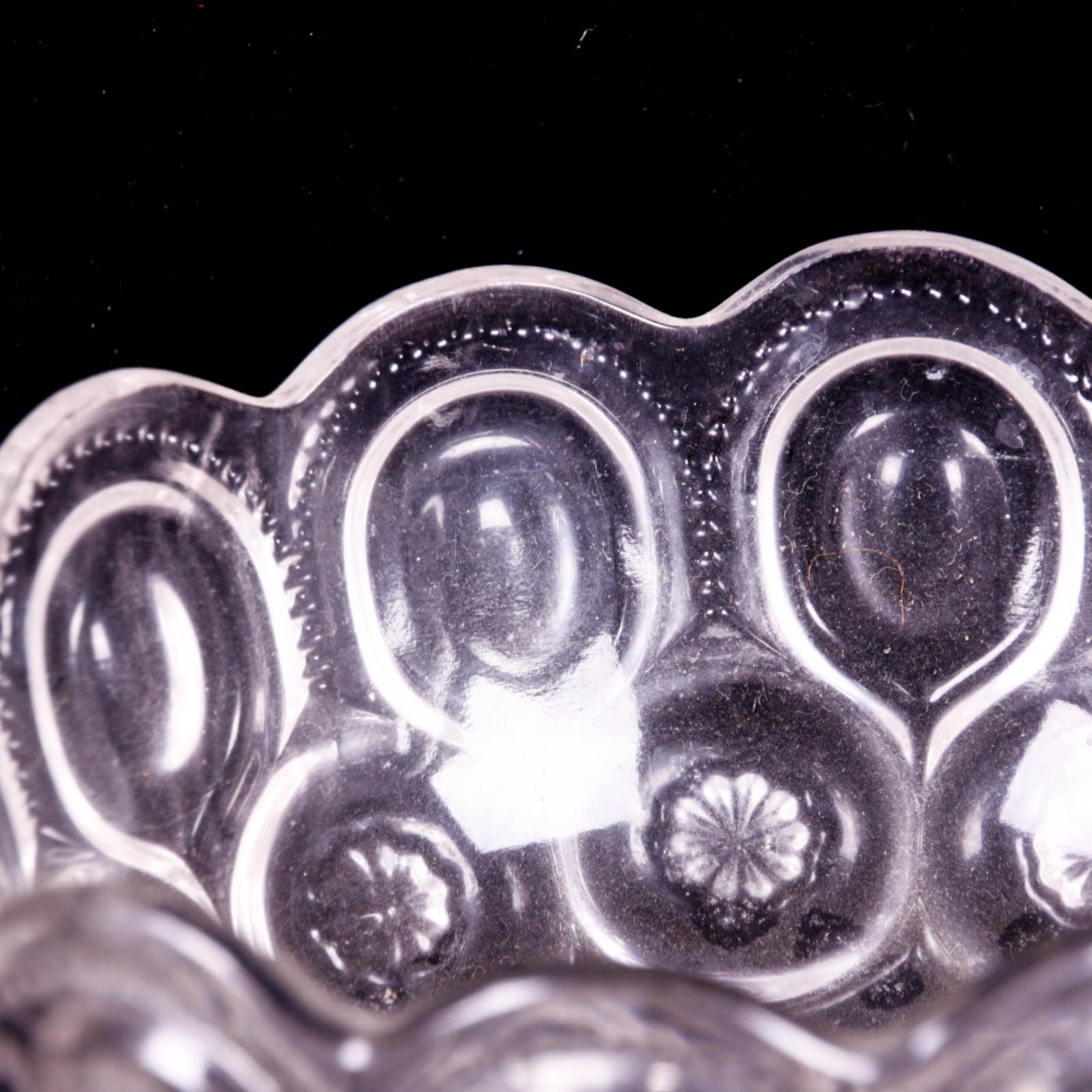 Moon and Star Clear Depression Glass